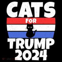 Cats For Trump 2024 Cat Owner Republican Cool Gift Flatbill Hat
