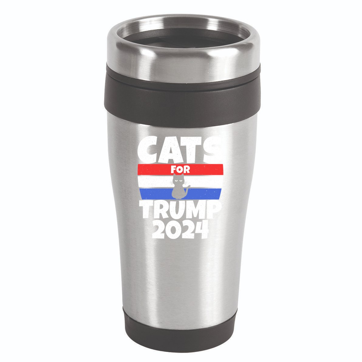 Cats For Trump 2024 Cat Owner Republican Cool Gift 16oz Travel Tumbler