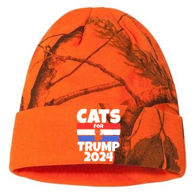 Cats For Trump 2024 Cat Owner Republican Cool Gift Kati Licensed 12" Camo Beanie