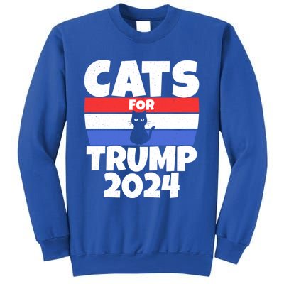 Cats For Trump 2024 Cat Owner Republican Cool Gift Sweatshirt