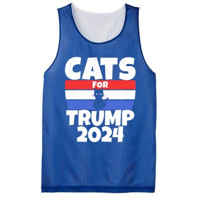 Cats For Trump 2024 Cat Owner Republican Cool Gift Mesh Reversible Basketball Jersey Tank