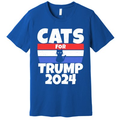 Cats For Trump 2024 Cat Owner Republican Cool Gift Premium T-Shirt