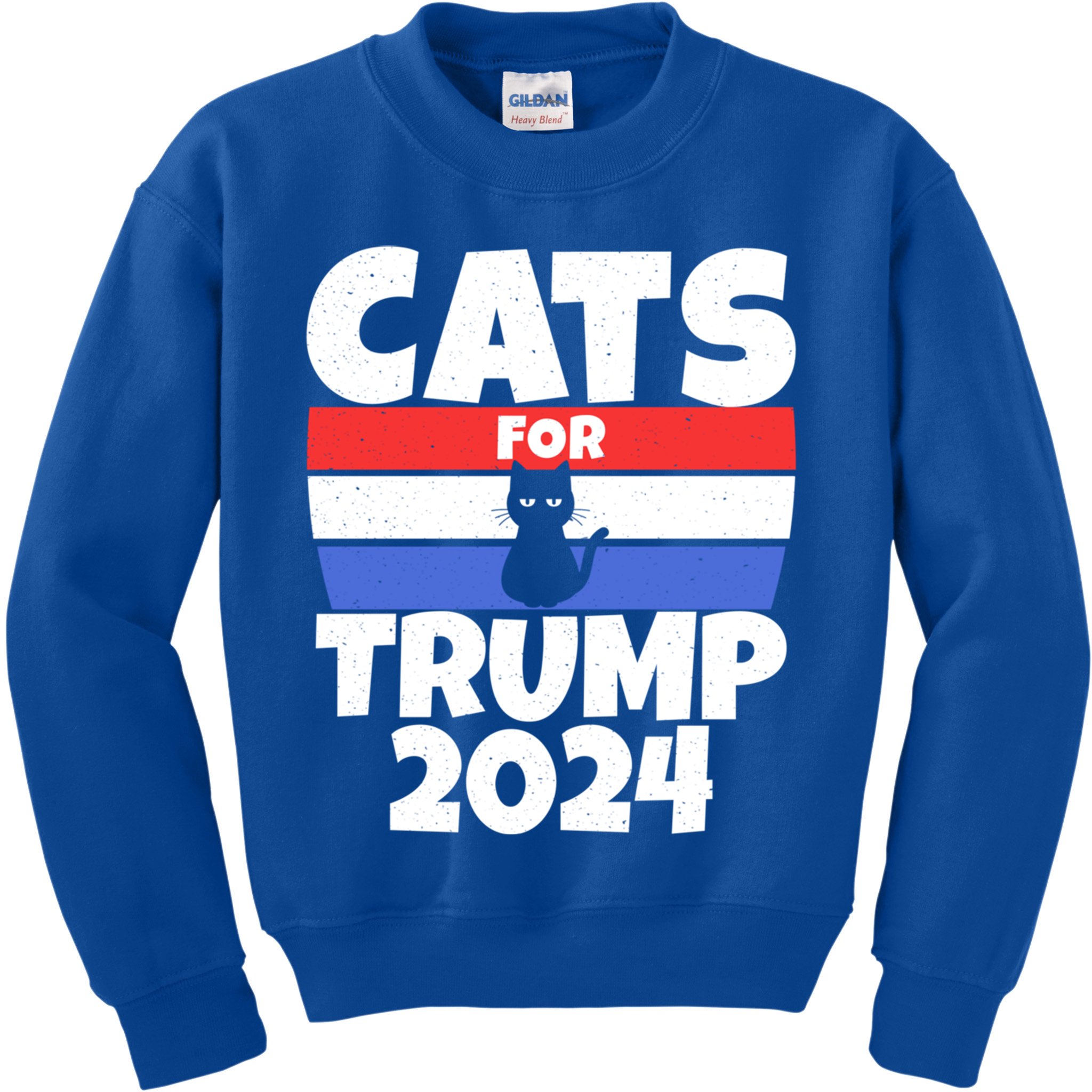 Cats For Trump 2024 Cat Owner Republican Cool Gift Kids Sweatshirt