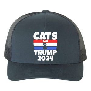 Cats For Trump 2024 Cat Owner Republican Cool Gift Yupoong Adult 5-Panel Trucker Hat