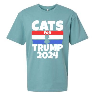 Cats For Trump 2024 Cat Owner Republican Cool Gift Sueded Cloud Jersey T-Shirt