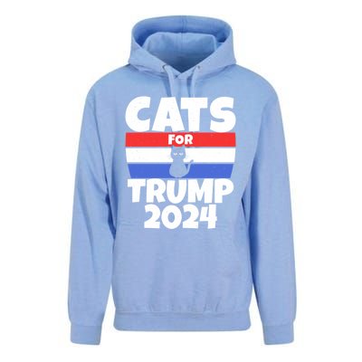 Cats For Trump 2024 Cat Owner Republican Cool Gift Unisex Surf Hoodie