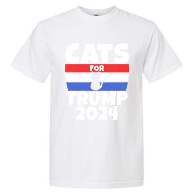 Cats For Trump 2024 Cat Owner Republican Cool Gift Garment-Dyed Heavyweight T-Shirt