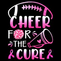 Cheer For The Cure Breast Cancer Awareness Women's V-Neck T-Shirt