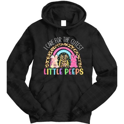 Care For The Cutest Little Bunnies NICU Nurse Tie Dye Hoodie