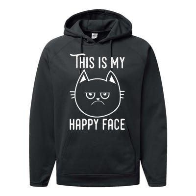 Cat Funny T Graphic Performance Fleece Hoodie