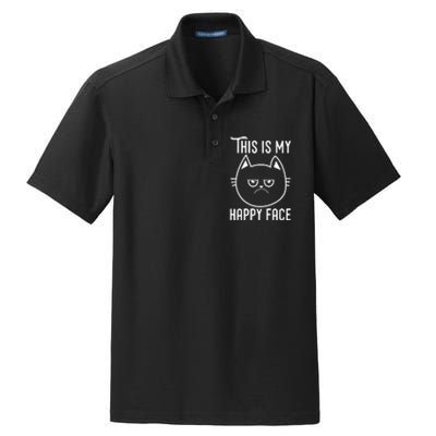 Cat Funny T Graphic Dry Zone Grid Polo