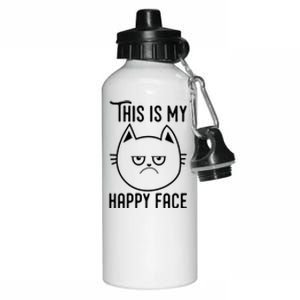 Cat Funny T Graphic Aluminum Water Bottle 