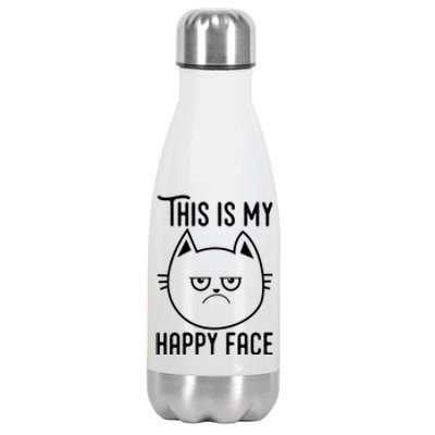 Cat Funny T Graphic Stainless Steel Insulated Water Bottle