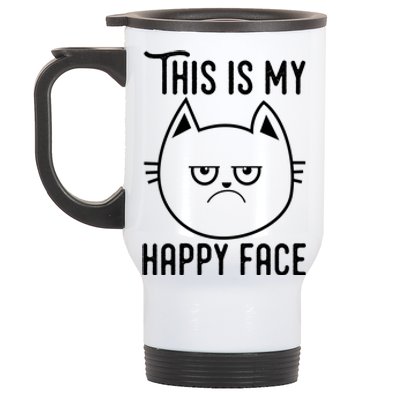 Cat Funny T Graphic Stainless Steel Travel Mug