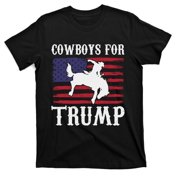 Cowboys For Trump Western Trump Supporter T-Shirt