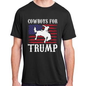 Cowboys For Trump Western Trump Supporter Adult ChromaSoft Performance T-Shirt