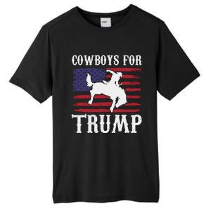 Cowboys For Trump Western Trump Supporter Tall Fusion ChromaSoft Performance T-Shirt