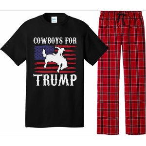 Cowboys For Trump Western Trump Supporter Pajama Set