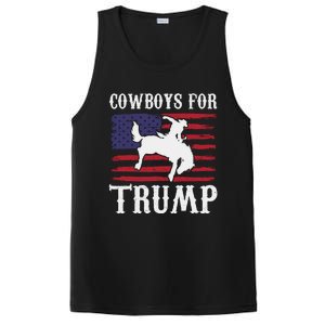 Cowboys For Trump Western Trump Supporter PosiCharge Competitor Tank