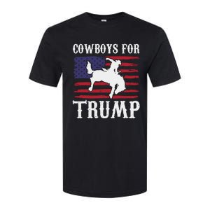 Cowboys For Trump Western Trump Supporter Softstyle CVC T-Shirt