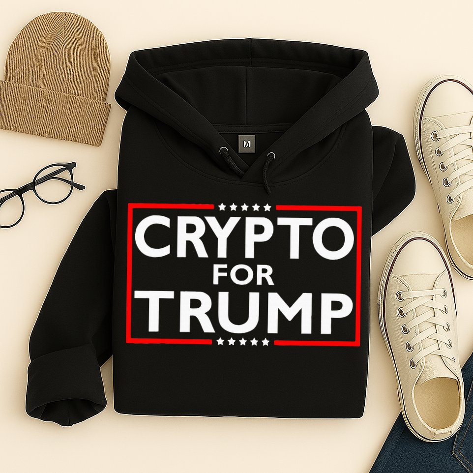 Crypto For Trump President Election 2024 Pro Cryptocurrency Hoodie