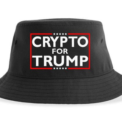 Crypto For Trump President Election 2024 Pro Cryptocurrency Sustainable Bucket Hat