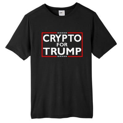 Crypto For Trump President Election 2024 Pro Cryptocurrency Tall Fusion ChromaSoft Performance T-Shirt