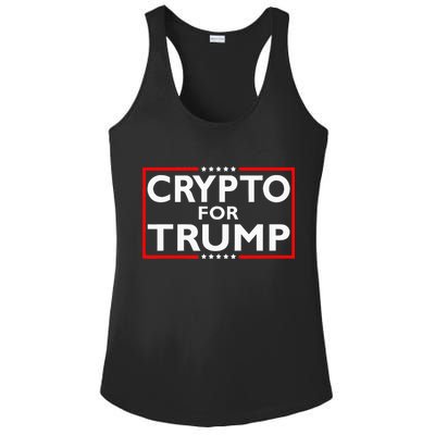 Crypto For Trump President Election 2024 Pro Cryptocurrency Ladies PosiCharge Competitor Racerback Tank