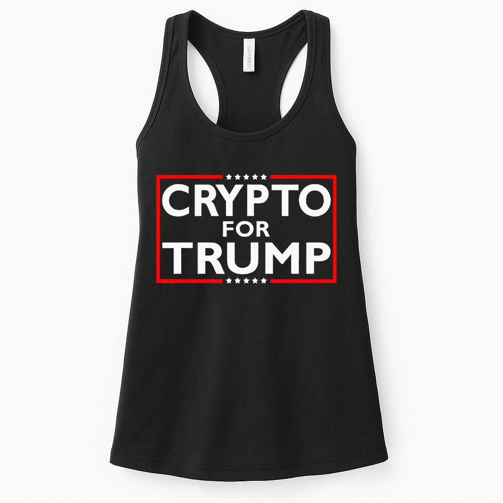 Crypto For Trump President Election 2024 Pro Cryptocurrency Womens Tank Top