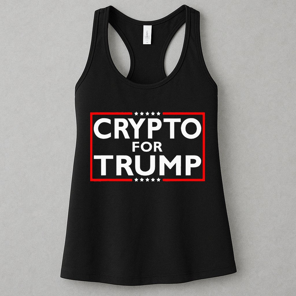 Crypto For Trump President Election 2024 Pro Cryptocurrency Womens Tank Top