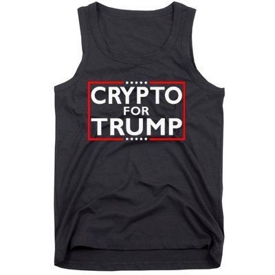 Crypto For Trump President Election 2024 Pro Cryptocurrency Tank Top