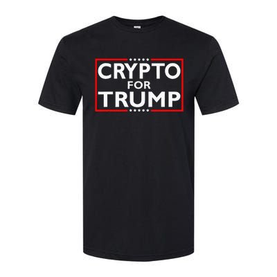 Crypto For Trump President Election 2024 Pro Cryptocurrency Softstyle CVC T-Shirt