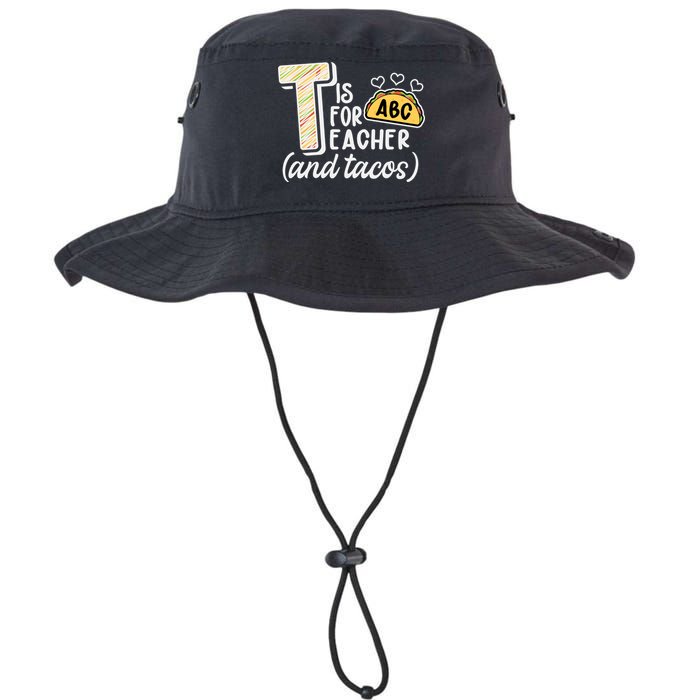 Cute Funny T Is For Teacher And Tacos Bucket Hat