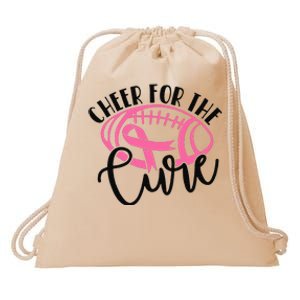 Cheer For The Cure Breast Cancer Awareness Girl Women Drawstring Bag