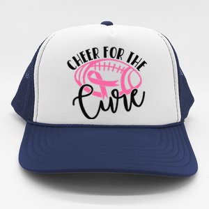 Cheer For The Cure Breast Cancer Awareness Girl Women Trucker Hat