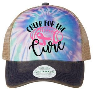 Cheer For The Cure Breast Cancer Awareness Girl Women Legacy Tie Dye Trucker Hat