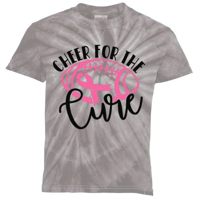 Cheer For The Cure Breast Cancer Awareness Girl Women Kids Tie-Dye T-Shirt