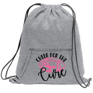 Cheer For The Cure Breast Cancer Awareness Girl Women Sweatshirt Cinch Pack Bag