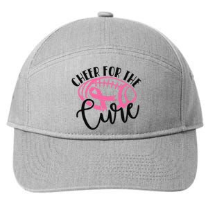 Cheer For The Cure Breast Cancer Awareness Girl Women 7-Panel Snapback Hat