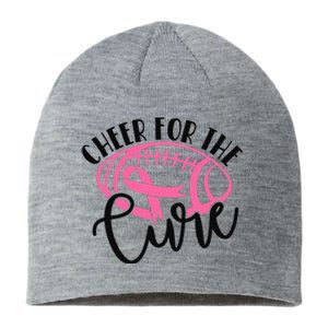 Cheer For The Cure Breast Cancer Awareness Girl Women Sustainable Beanie