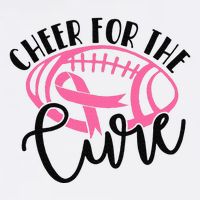 Cheer For The Cure Breast Cancer Awareness Girl Women V-Neck T-Shirt