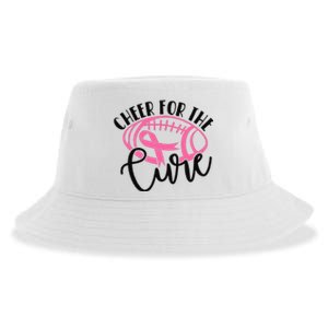 Cheer For The Cure Breast Cancer Awareness Girl Women Sustainable Bucket Hat