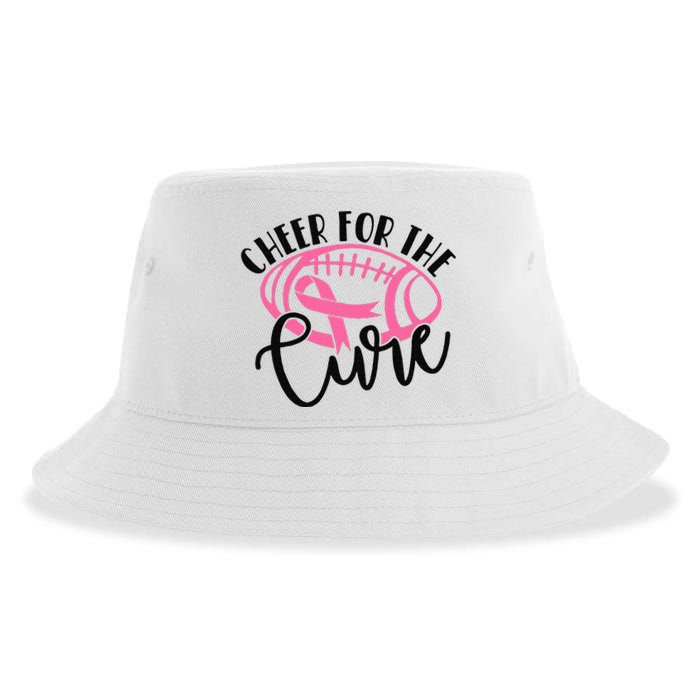 Cheer For The Cure Breast Cancer Awareness Girl Women Sustainable Bucket Hat