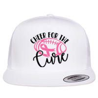 Cheer For The Cure Breast Cancer Awareness Girl Women Flat Bill Trucker Hat