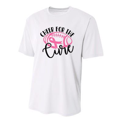 Cheer For The Cure Breast Cancer Awareness Girl Women Youth Performance Sprint T-Shirt