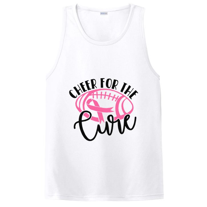 Cheer For The Cure Breast Cancer Awareness Girl Women PosiCharge Competitor Tank