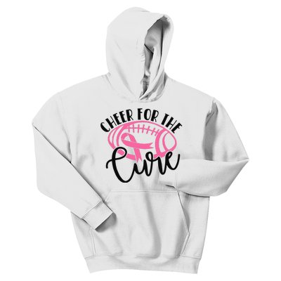 Cheer For The Cure Breast Cancer Awareness Girl Women Kids Hoodie