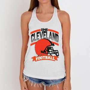 Cleveland Football Team Supporter Women's Knotted Racerback Tank