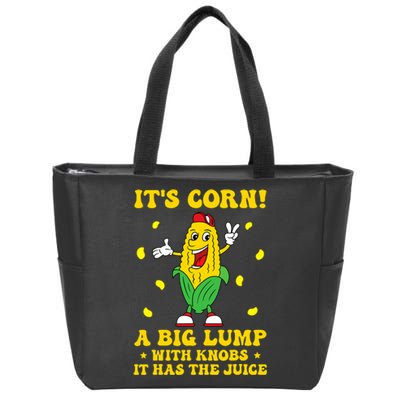 Corn Funny Trendy Design Boys Girls Corn Zip Tote Bag