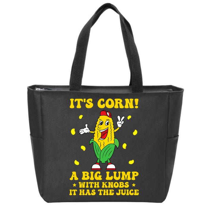 Corn Funny Trendy Design Boys Girls Corn Zip Tote Bag